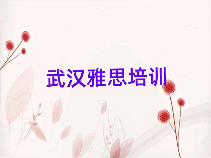 武漢學雅思在哪里學排名口碑好的