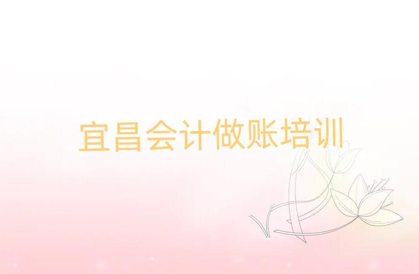 2025年宜昌會(huì)計(jì)做賬培訓(xùn)學(xué)校