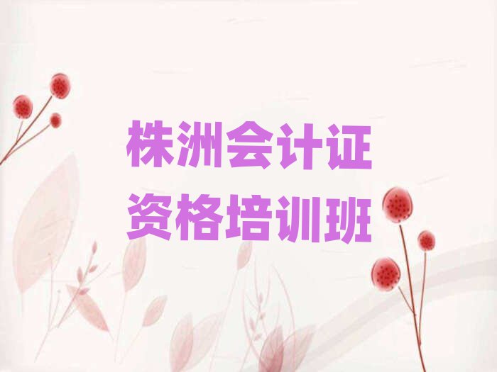 株洲會(huì)計(jì)證資格培訓(xùn)班
