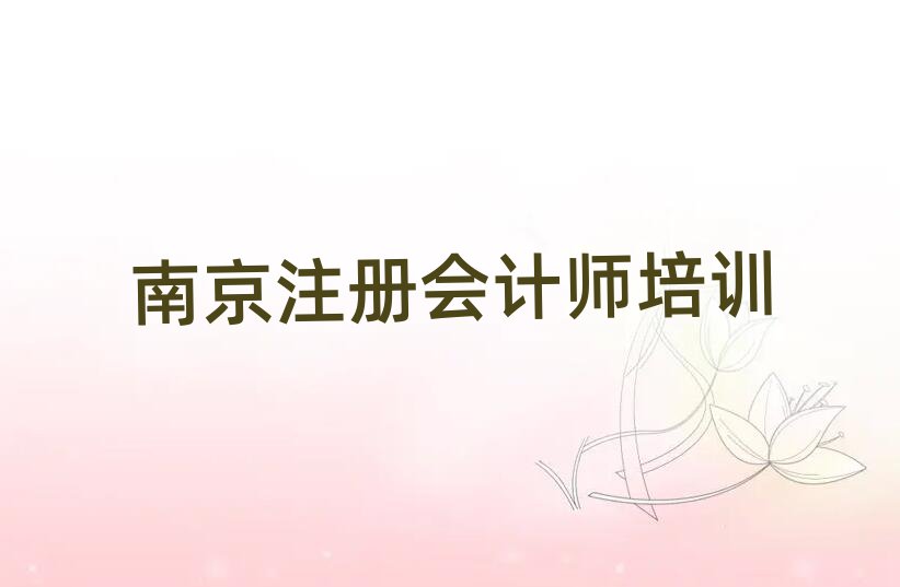 南京鼓樓區(qū)培訓(xùn)注冊會計(jì)師要多少學(xué)費(fèi)呢排名前十