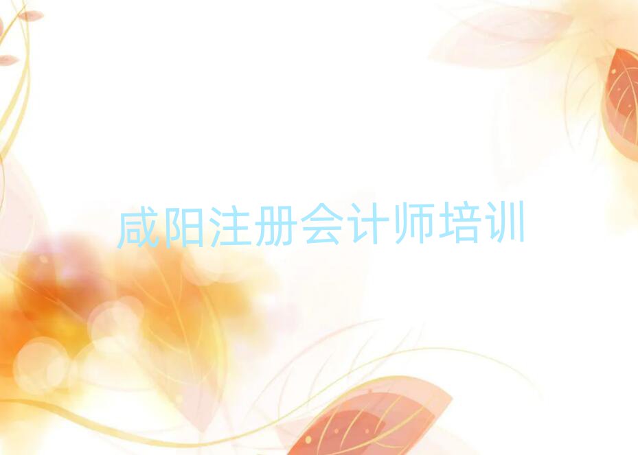 咸陽(yáng)楊陵區(qū)注冊(cè)會(huì)計(jì)師好嗎