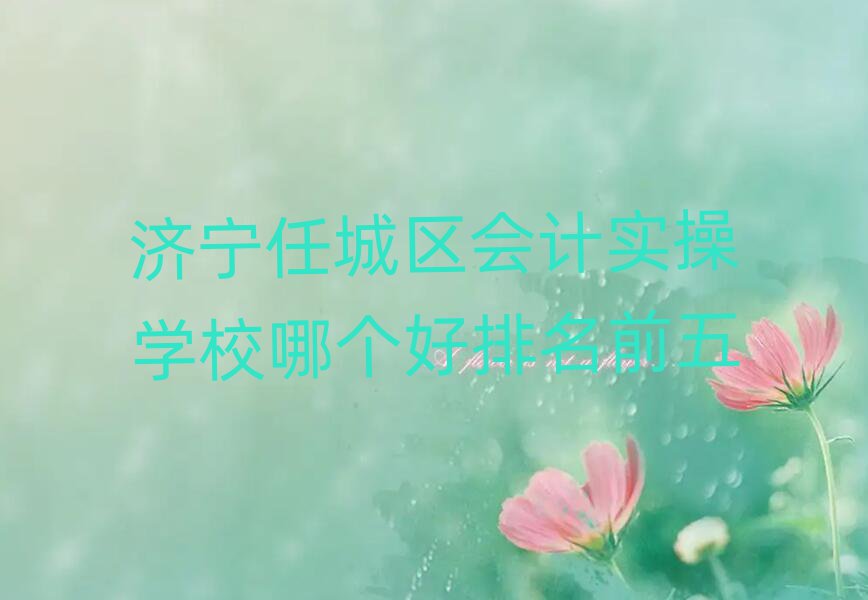 濟(jì)寧任城區(qū)會(huì)計(jì)實(shí)操學(xué)校哪個(gè)好排名前五