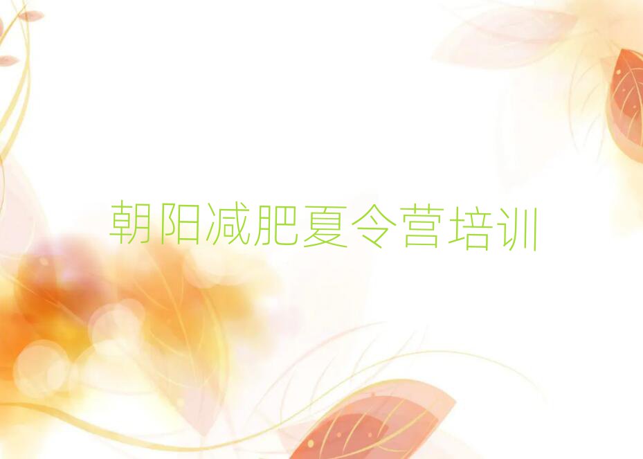 朝陽(yáng)減肥訓(xùn)練營(yíng)哪家好排名前十