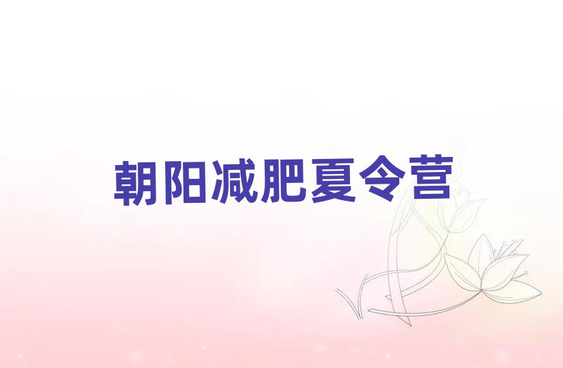 朝陽(yáng)減肥訓(xùn)練營(yíng)哪家好排名前十