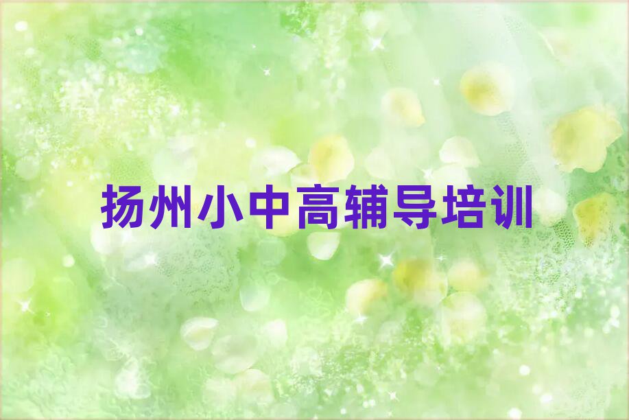 5月?lián)P州廣陵區(qū)高中英語(yǔ)培訓(xùn)班哪家好一點(diǎn)呢