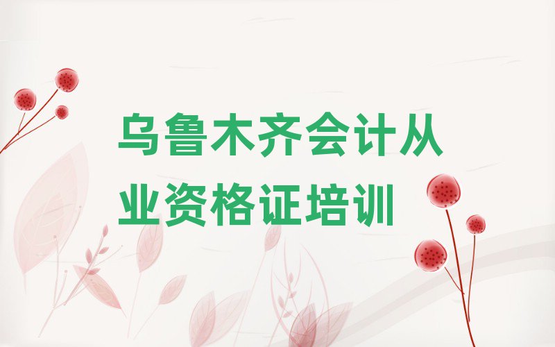 烏魯木齊會(huì)計(jì)從業(yè)資格證怎么樣排名前十