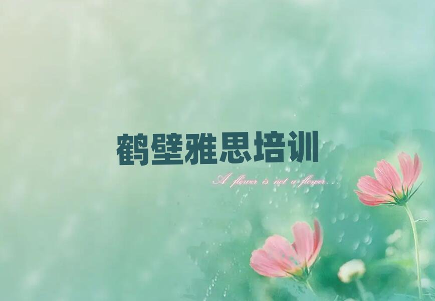2025年鶴壁雅思網(wǎng)絡(luò)學(xué)習(xí)班排名近期更新