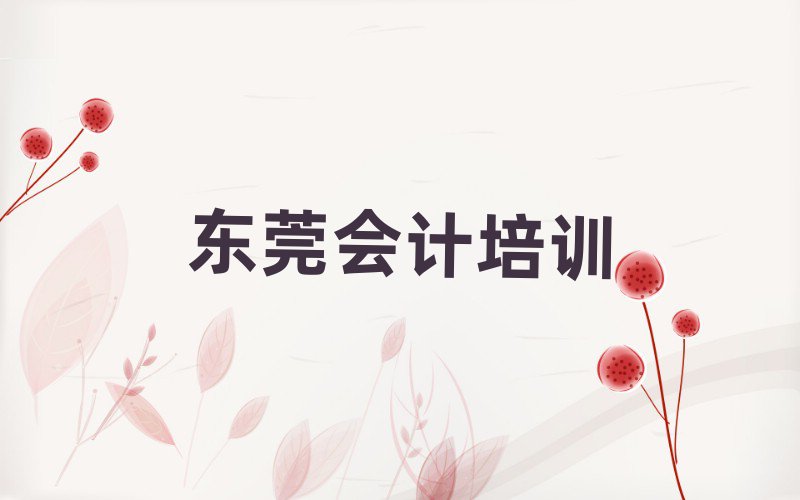 東莞好的會(huì)計(jì)培訓(xùn)學(xué)校名單大全一覽