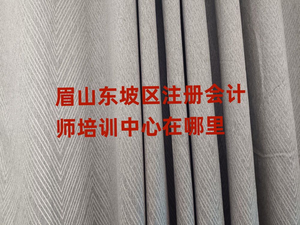 眉山東坡區(qū)注冊會計師培訓(xùn)中心在哪里