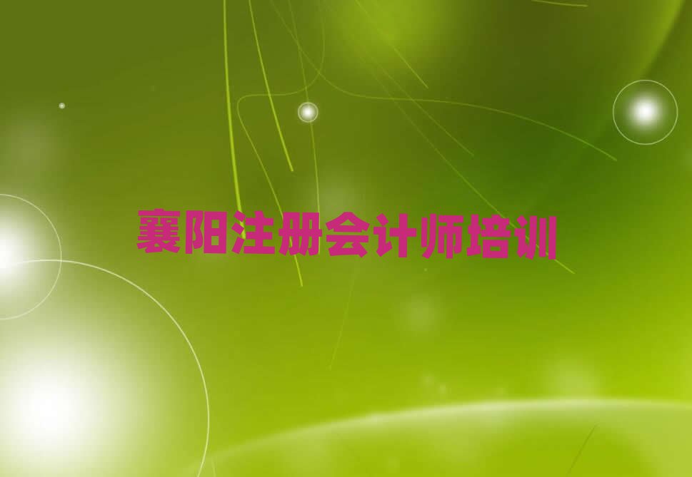 襄陽(yáng)注冊(cè)會(huì)計(jì)師網(wǎng)上培訓(xùn)班精選名單出爐