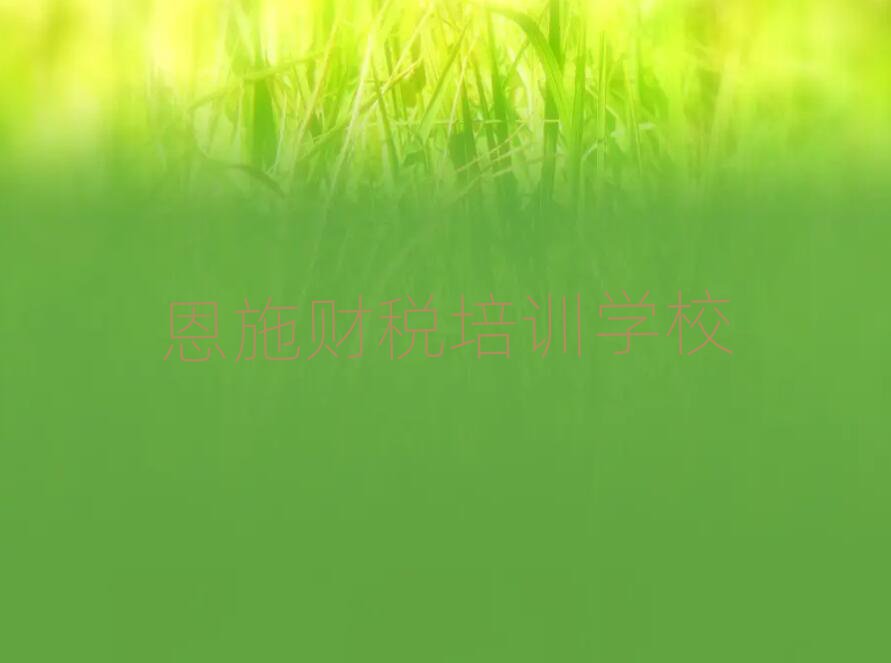 恩施財稅培訓(xùn)哪家好值得推薦的名單榜首一覽
