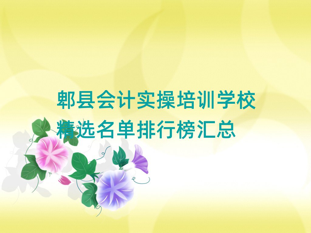 郫縣會(huì)計(jì)實(shí)操培訓(xùn)學(xué)校精選名單排行榜匯總