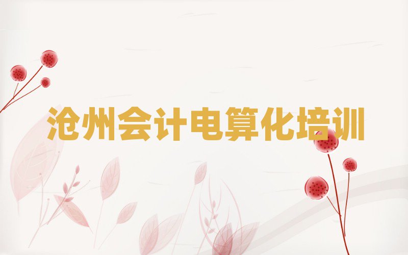 2025滄州會計電算化線上學(xué)習(xí)班top排行榜