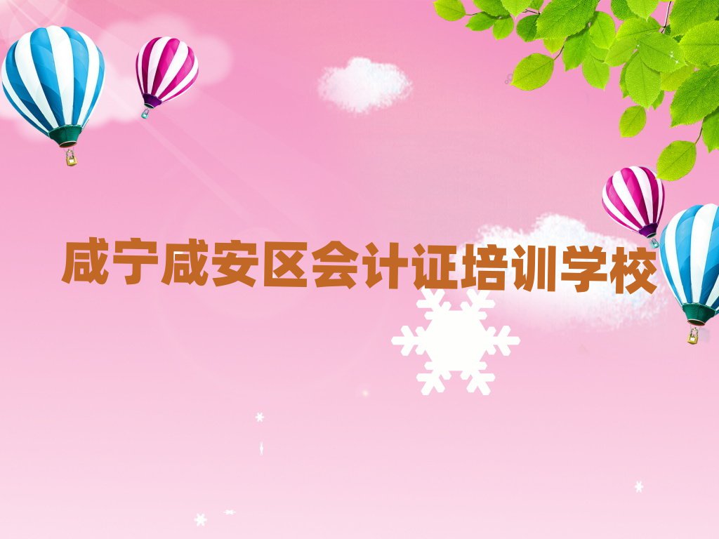 2025咸寧咸安區(qū)學(xué)會(huì)計(jì)證報(bào)班排名榜